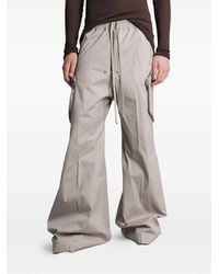 Rick Owens - Heizer Belas Zip-Details Drawstring Cotton Trousers - Lyst