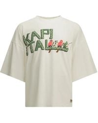 Kapital - Graphic-Print Mesh-Back T-Shirt - Lyst
