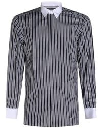 Tom Ford - Vertical-Stripe Long-Sleeve Shirt - Lyst