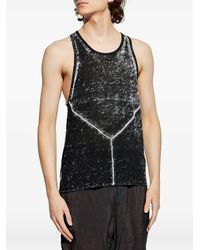 DIESEL - K-Rick Embroidered-Detail Linen Top - Lyst