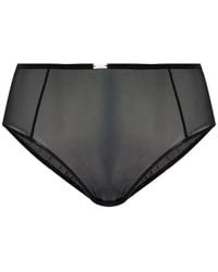 MM6 by Maison Margiela - Logo-Plaque Mesh Briefs - Lyst