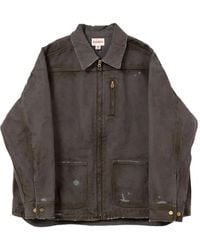 KAMIYA - Chaqueta vaquera con efecto envejecido - Lyst