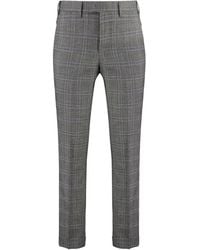 PT Torino - Checked Wool-Blend Trousers - Lyst