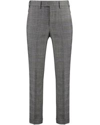 PT Torino - Checked Wool-Blend Trousers - Lyst