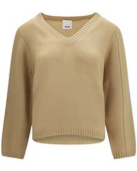 Allude - V-Neck Cashmere Sweater - Lyst