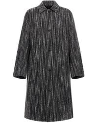 Roberto Cavalli - Tweed-Effect Single-Breasted Coat - Lyst
