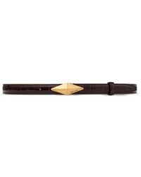 Jimmy Choo - Diamond Clasp Leather Belt - Lyst