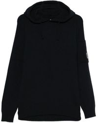 C.P. Company - C.P.Company Fleece Knit Hooded Sweater - Lyst