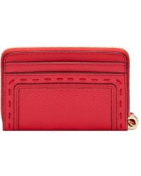 Lancel - Portefeuille Zippé À Franges - Lyst