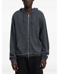 Another Aspect - Sudadera De Canalé Con Capucha Y Cremallera - Lyst