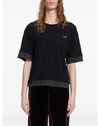 Ann Demeulemeester - T-Shirt Superposé À Logo - Lyst
