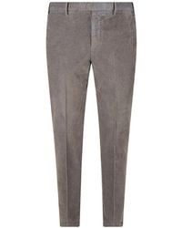 PT Torino - Corduroy-Effect Straight-Leg Trousers - Lyst