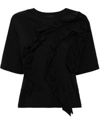 Ulla Johnson - Aris Ruffle-Detail T-Shirt - Lyst