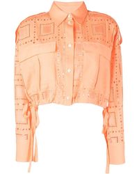 MSGM - Cropped Blouse - Lyst