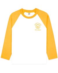 Sporty & Rich - Emblem Baseball Cotton T-Shirt - Lyst