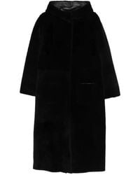Simonetta Ravizza - Nice Hooded Shearling Coat - Lyst