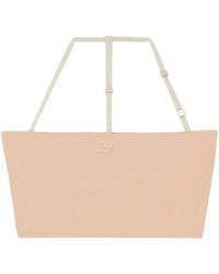 Courreges - 2Nd-Skin Embroidered-Logo Bra Top - Lyst