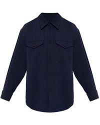 KENZO - Chemise Boutonnée À Poche À Rabat - Lyst
