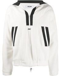 MSGM - Contrast Stripe Sweatshirt - Lyst