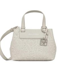 ARMANI EXCHANGE - Logo-Embossed Tote Bag - Lyst