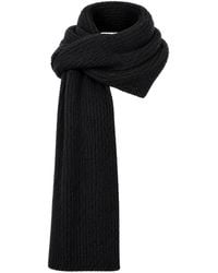 Low Classic - Pluizige Ribgebreide Sjaal - Lyst