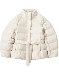 Maison Kitsuné - Belted Puffer Coat - Lyst