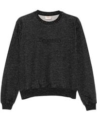 Repetto - Logo-Embroidered Glitter-Effect Sweatshirt - Lyst