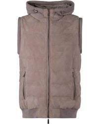 Moorer - Vermeer フーデッドベスト - Lyst