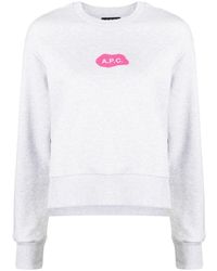 A.P.C. - Sibylle Cotton Sweatshirt - Lyst