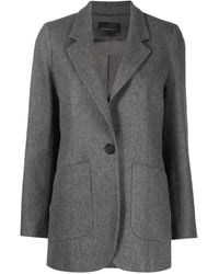 Lorena Antoniazzi - Blazer con botones y efecto de mezcla - Lyst