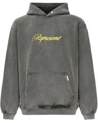 Represent - Embroidered Cotton Hoodie - Lyst