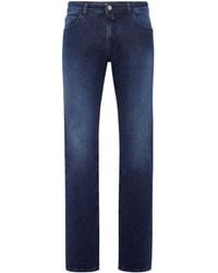 Billionaire - Jeans dritti con applicazione - Lyst