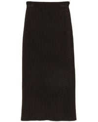 AROVESCIO - Ribbed-Knit Skirt - Lyst