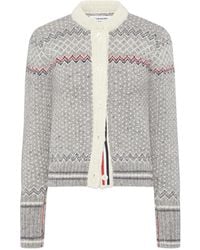 Thom Browne - Fair Isle-Knit Cardigan - Lyst