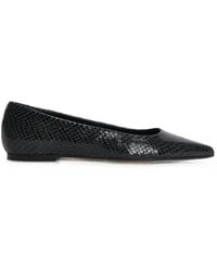 Aeyde - Cassy Mini Snakeskin-Effect Ballet Flats - Lyst