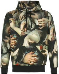 supreme print hoodie
