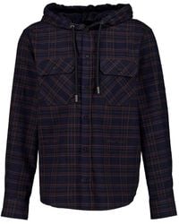 Off-White c/o Virgil Abloh - Check Hooded Shirt - Lyst
