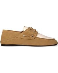 Sandro - Two-Tone Lace-Up Loafers - Lyst