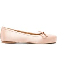 Aeyde - Gabriella Satin Peach Shoes - Lyst