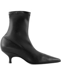 Gia Borghini - 50Mm Stretch Leather Pointed-Toe Boots - Lyst
