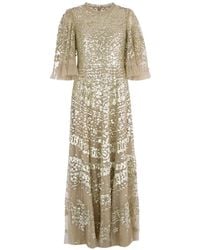 Needle & Thread - Anais Sequin-Embellishment Gown Maxi Dress - Lyst