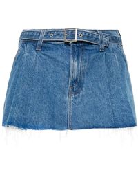 Mother - The Pleated Nibbler Mini Skirt - Lyst