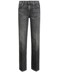 Mother - Faded-Effect Whiskered Jeans - Lyst