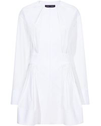 Proenza Schouler - Robe courte en popeline à design plissé - Lyst