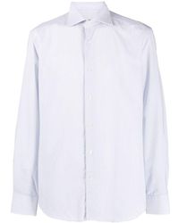 Corneliani - Spread Collar Cotton Shirt - Lyst