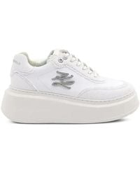 Karl Lagerfeld - Sneakers Met Logo-Applicatie - Lyst