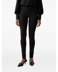 Patrizia Pepe - Logo-Plaque Slim-Fit Trousers - Lyst
