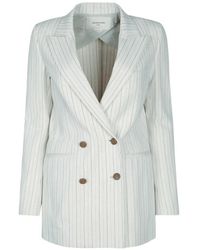 Jacob Cohen - Double-Breasted Striped Jacket - Lyst