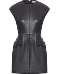Sportmax - Leder-Minikleid mit Klappentasche - Lyst