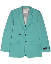 MM6 by Maison Martin Margiela - Blazer À Boutonnière Croisée - Lyst